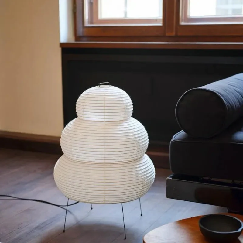Éclairage Décoratif LED Lampe en Papier Design Japonais