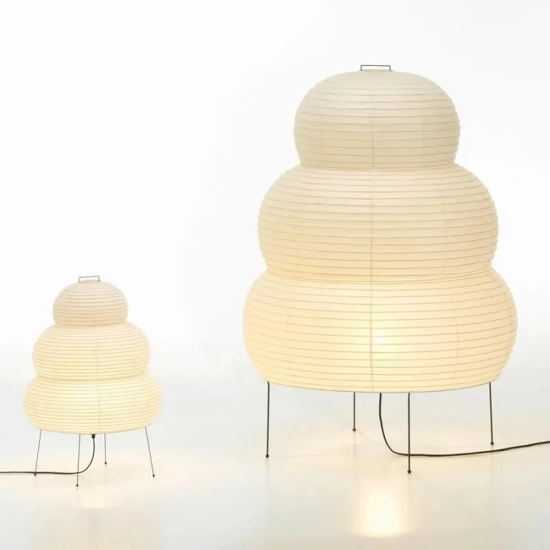 Éclairage Décoratif LED Lampe en Papier Design Japonais