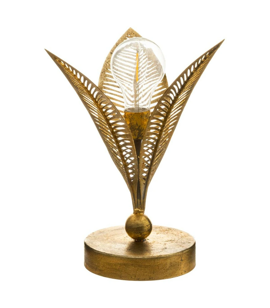 Kit d'Éclairage Ambiance Lampe led feuille en métal doré 24.5 cm