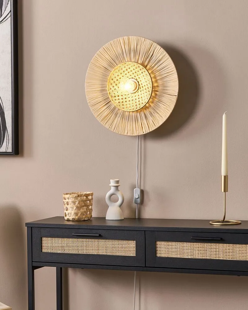Wandlamp papier naturel YAAPI Éclairage chaud 2700K