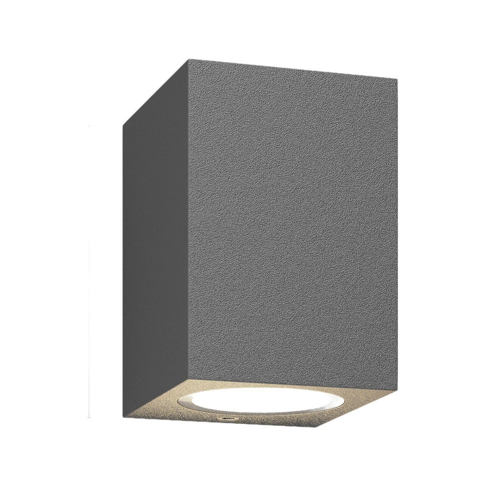 Applique d'extérieur Lucande Xava, downlight, gris graphite, à 1 lampe.