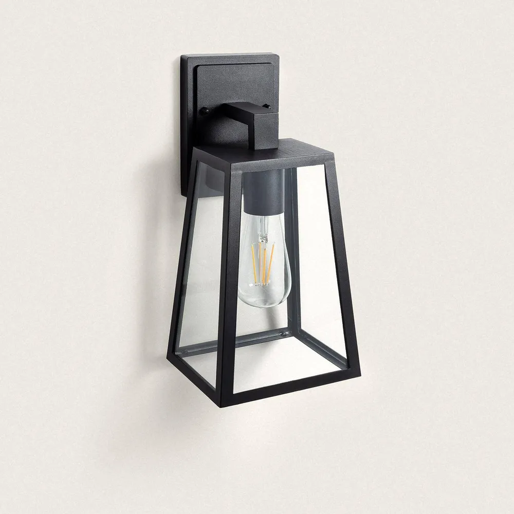 Applique extérieure en aluminium et verre avec éclairage LED Karan