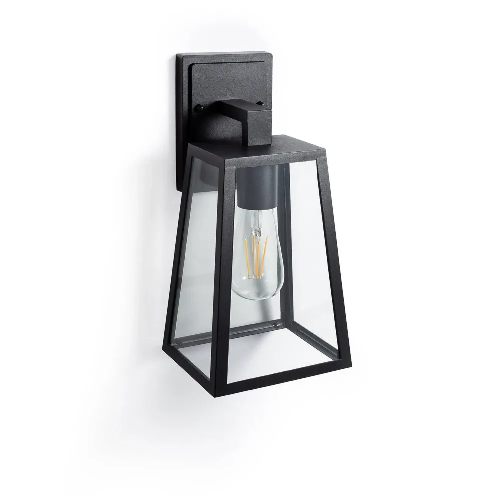 Applique extérieure en aluminium et verre avec éclairage LED Karan