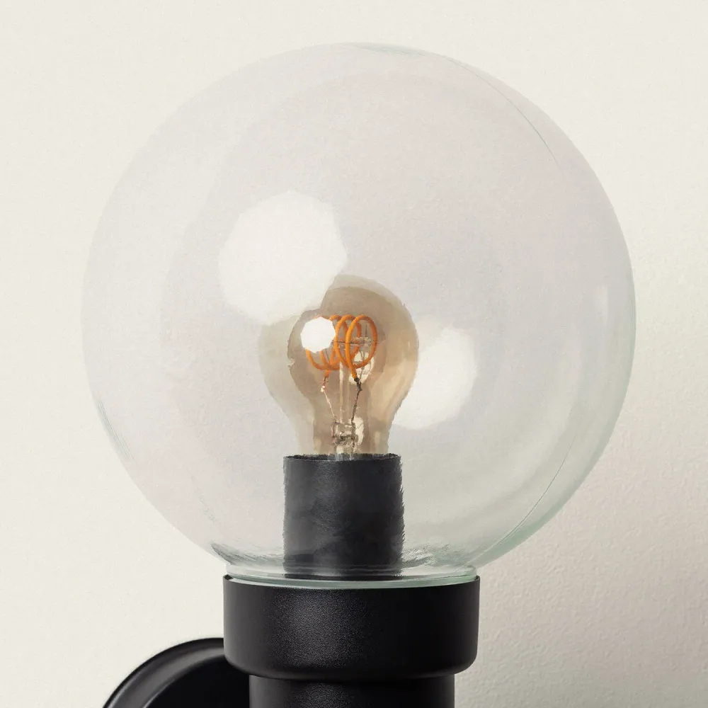 Applique extérieure en inox avec capteur de luminosité et éclairage LED