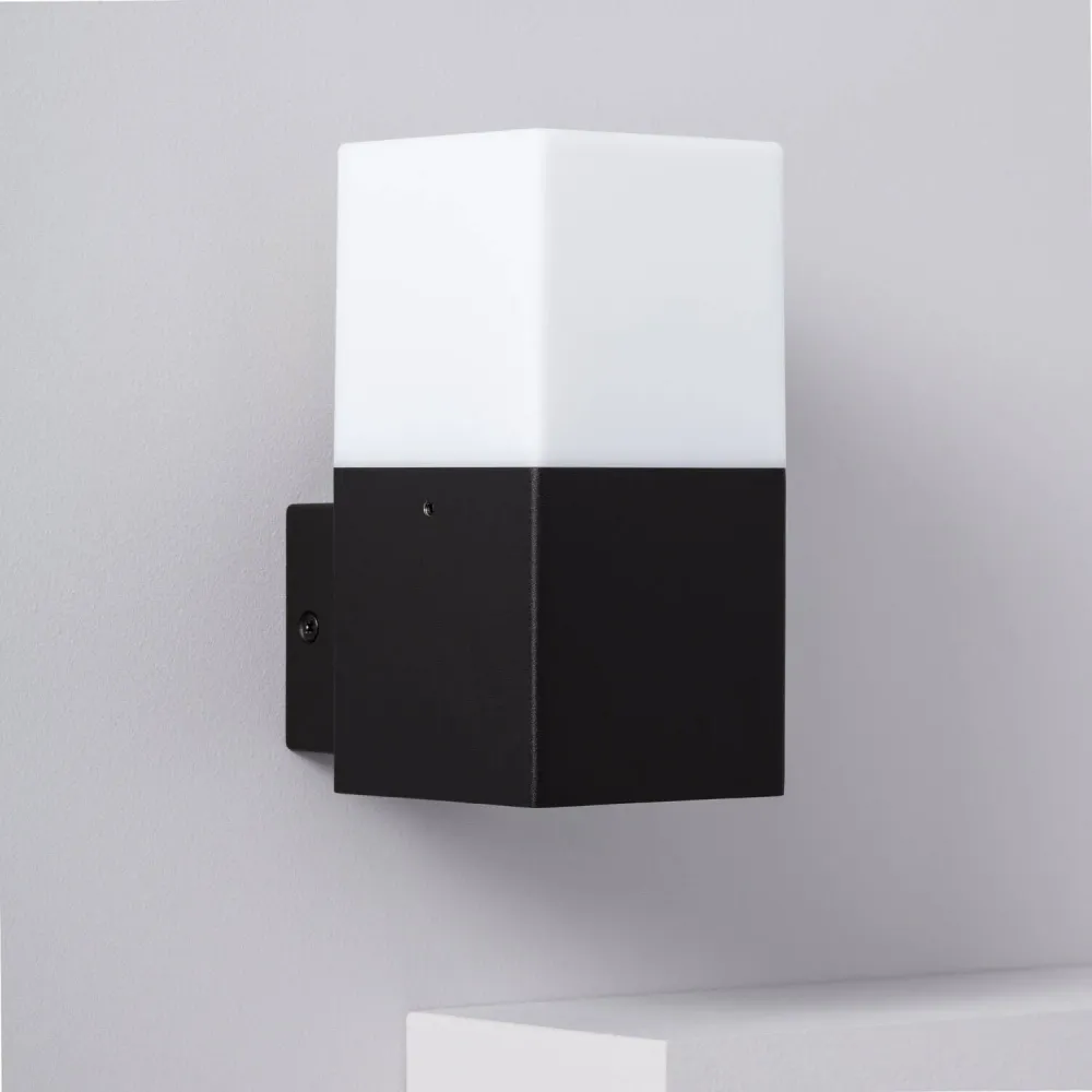 Applique extérieure noire en aluminium pour éclairage LED