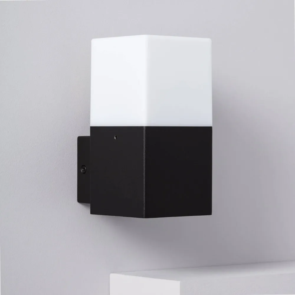 Applique extérieure noire en aluminium pour éclairage LED