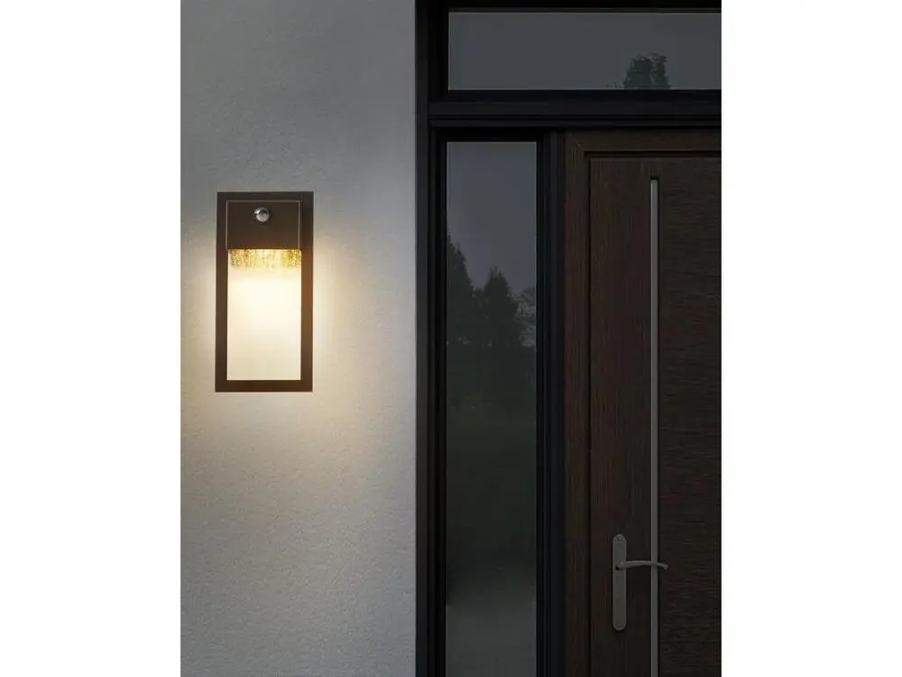 Applique murale à LED d'extérieur noire ELLIOT