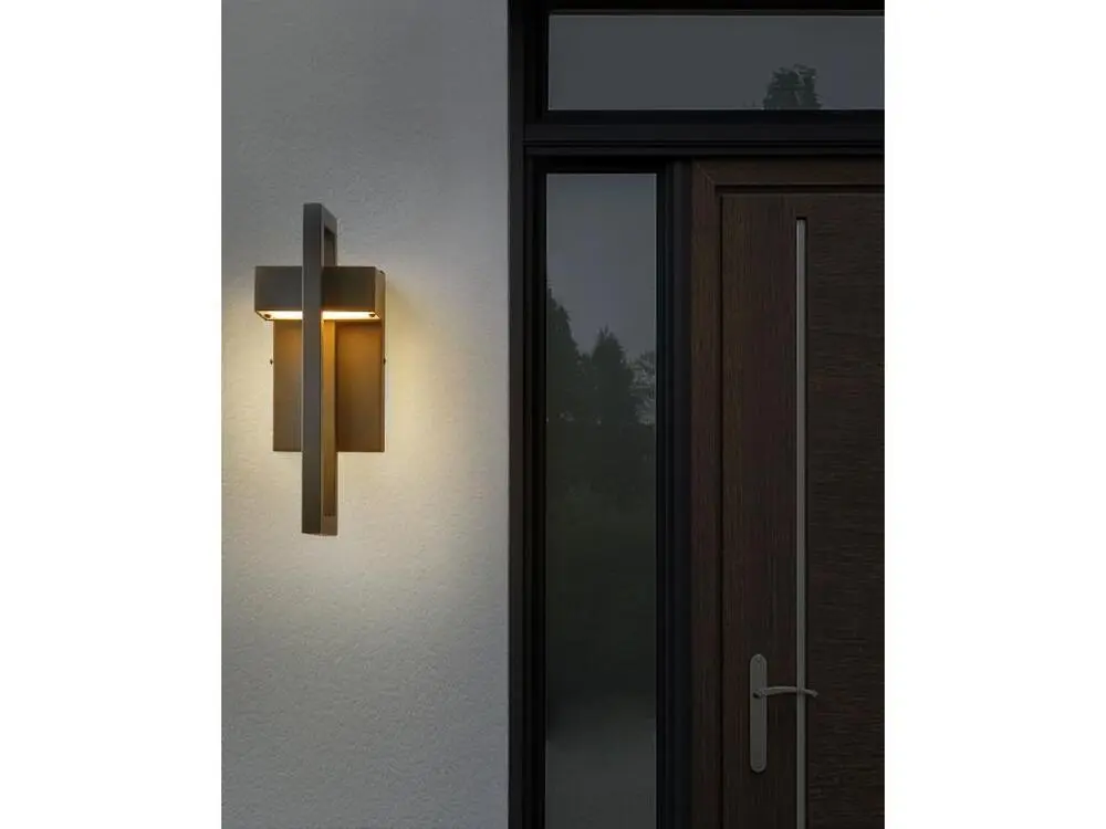Applique murale à LED d'extérieur noire KELTY