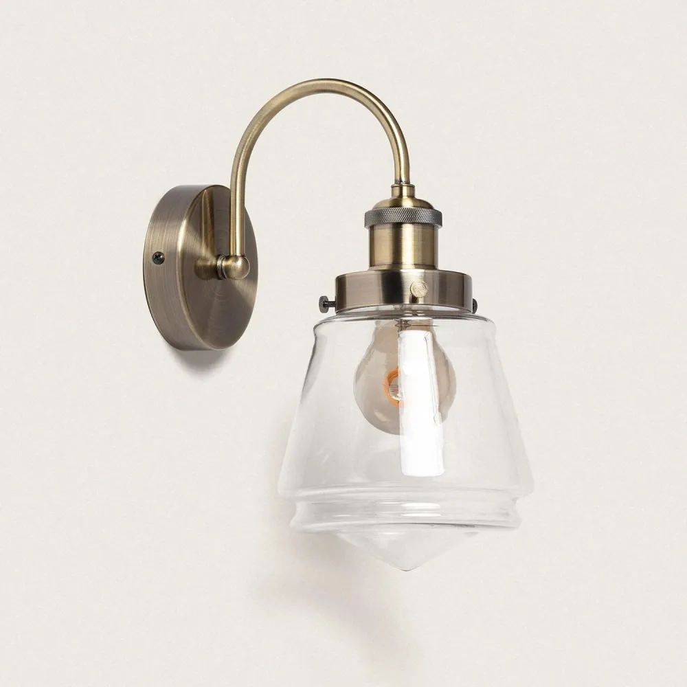 Applique en verre Ticiano avec éclairage LED intégré