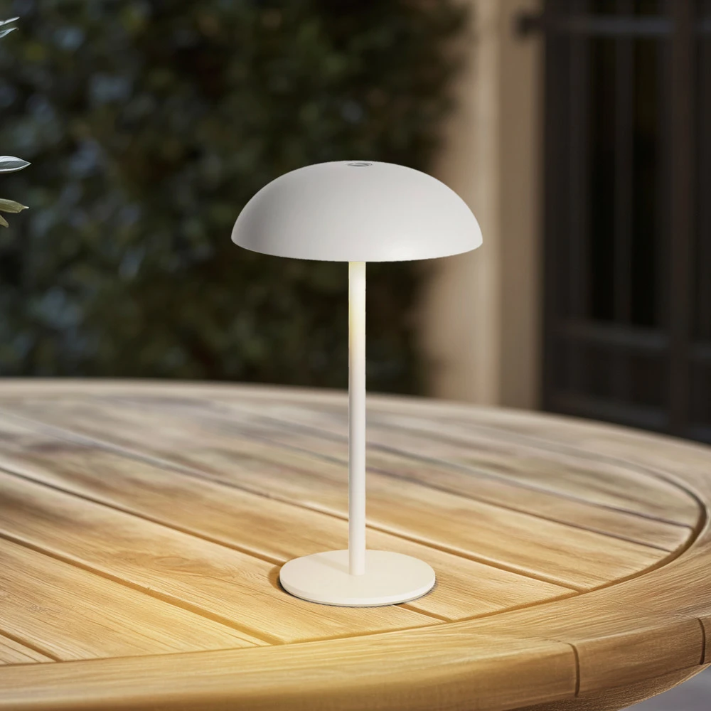 Arcchio lampe de table LED sur batterie Thenra, blanc, support mural