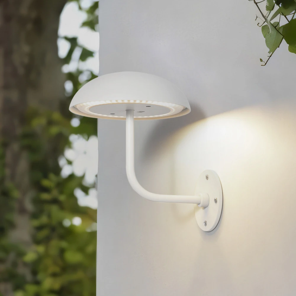 Arcchio lampe de table LED sur batterie Thenra, blanc, support mural