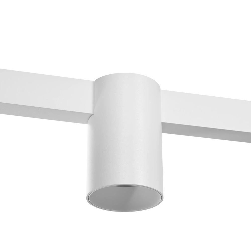 Arcchio Suspension Brinja, blanc, 120 cm de prolongé, 4 lampes, GU10