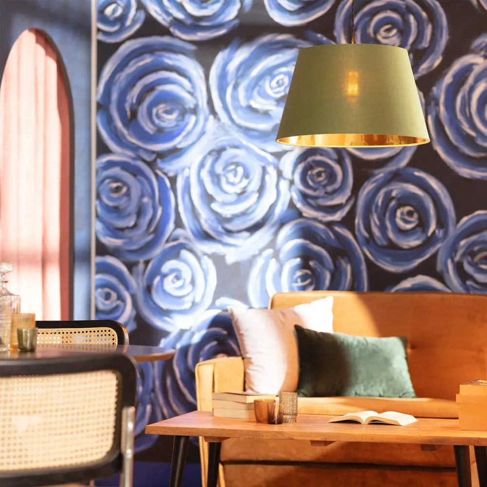 Baharia luminaire suspendu avec éclairage LED intégré et textile tendance
