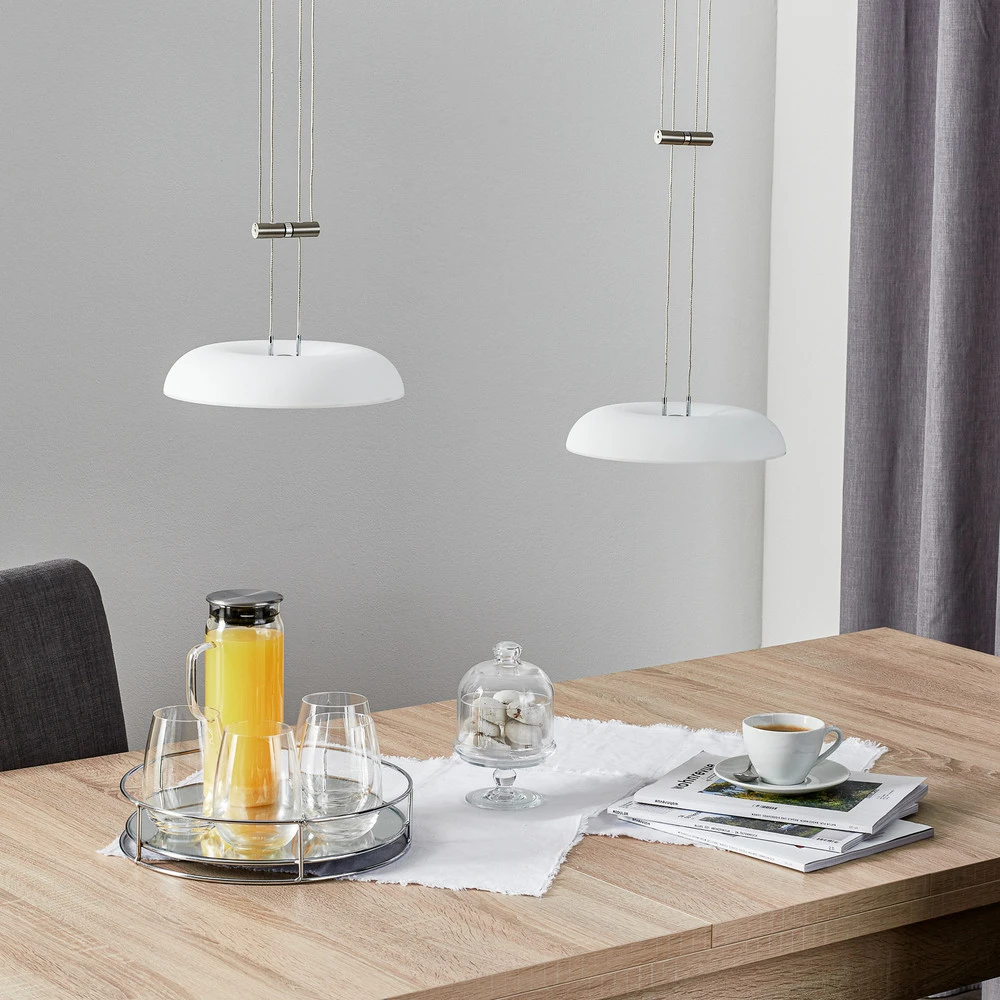 BANKAMP Vanity suspension 2 lampes nickel mat