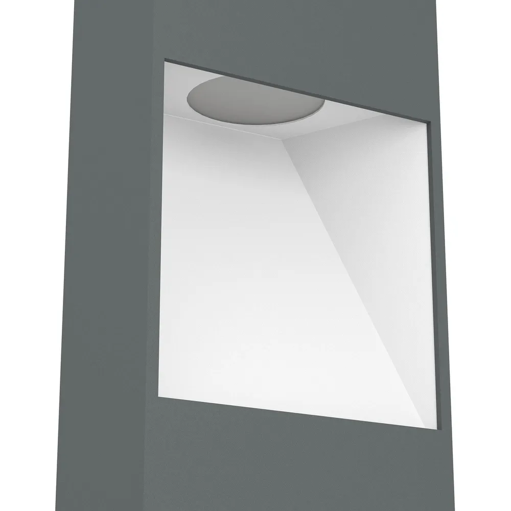 Borne extérieure en métal noir MANFRIA led intégrée 10W