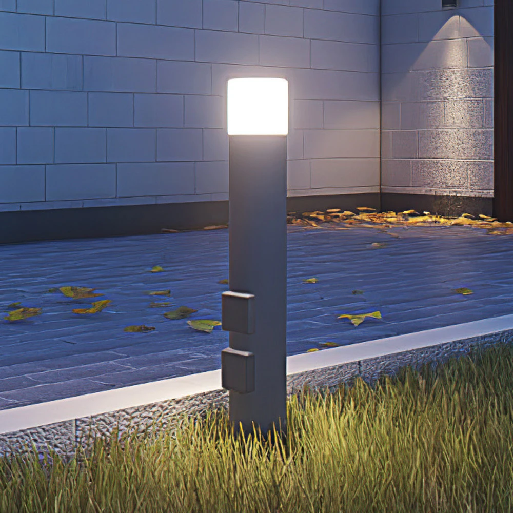 Borne lumineuse 400140024, hauteur 60 cm, anthracite, 2 prises de usuel
