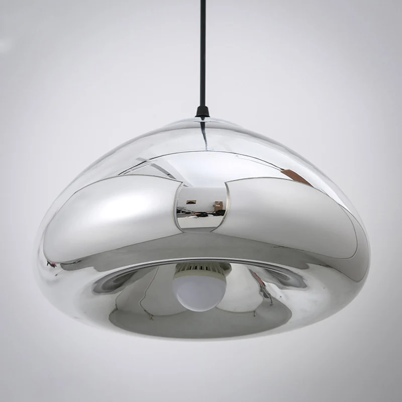 Éclairage suspendu à duo paroi de 7 "/12" W, éclairage postmoderne en verre argent/or/Bronze, 1 ampoule, lampe de plafond...