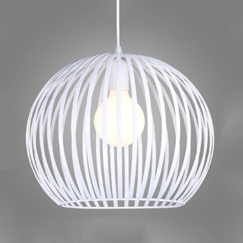 Éclairage suspendu sphérique contemporain en métal 7 "/12"/14 "de ample 1 tête noir/blanc lampe à Suspension de plafond
