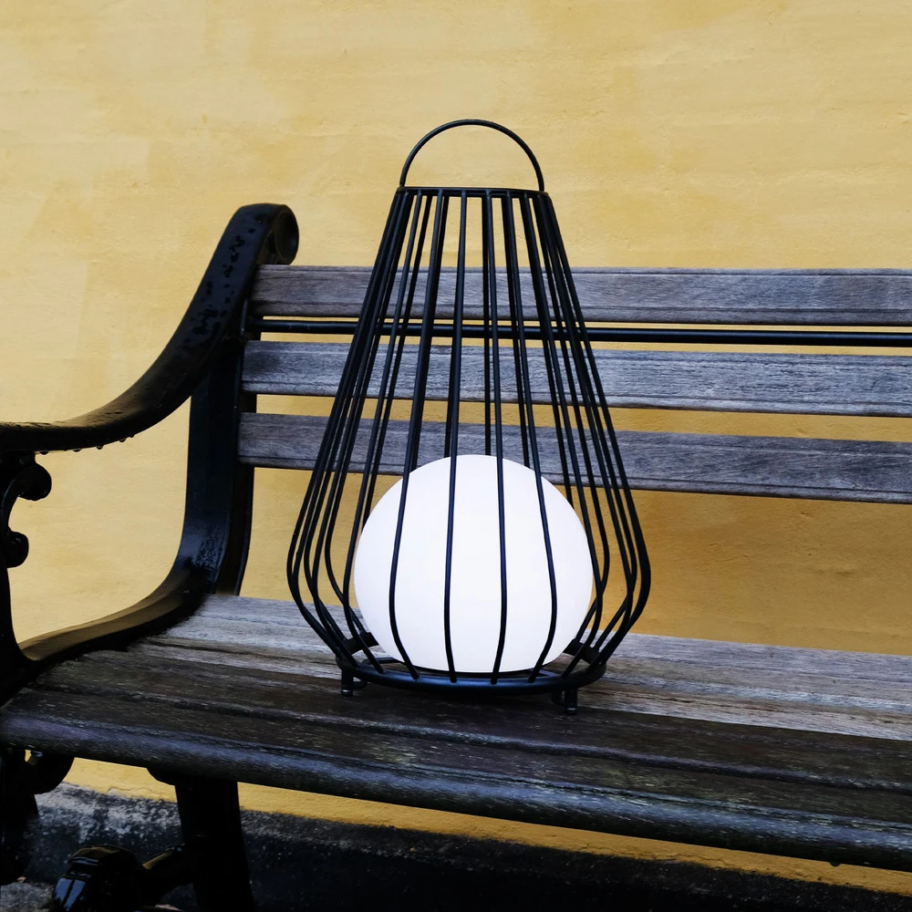 Dyberg Larsen Lampe à poser LED accumulateur Evesham, hauteur 48 cm