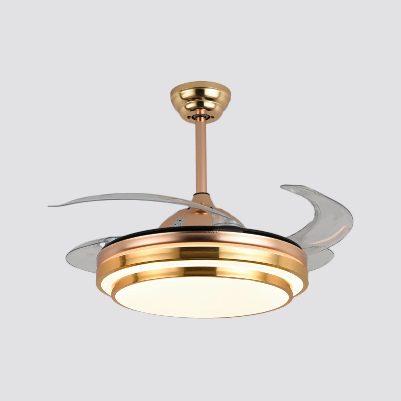 Lampe LED suspendue en forme de cercle large de 20 pouces, novateur, en acrylique, semi-affleurante, pour salon, salon, av...