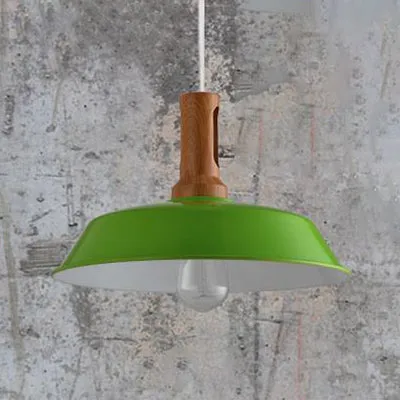 Lampe suspendue classique et élégante pour grange, 10 "/14", W, 1 ampoule, plafonnier en métal, noir/blanc, pour cuisine
