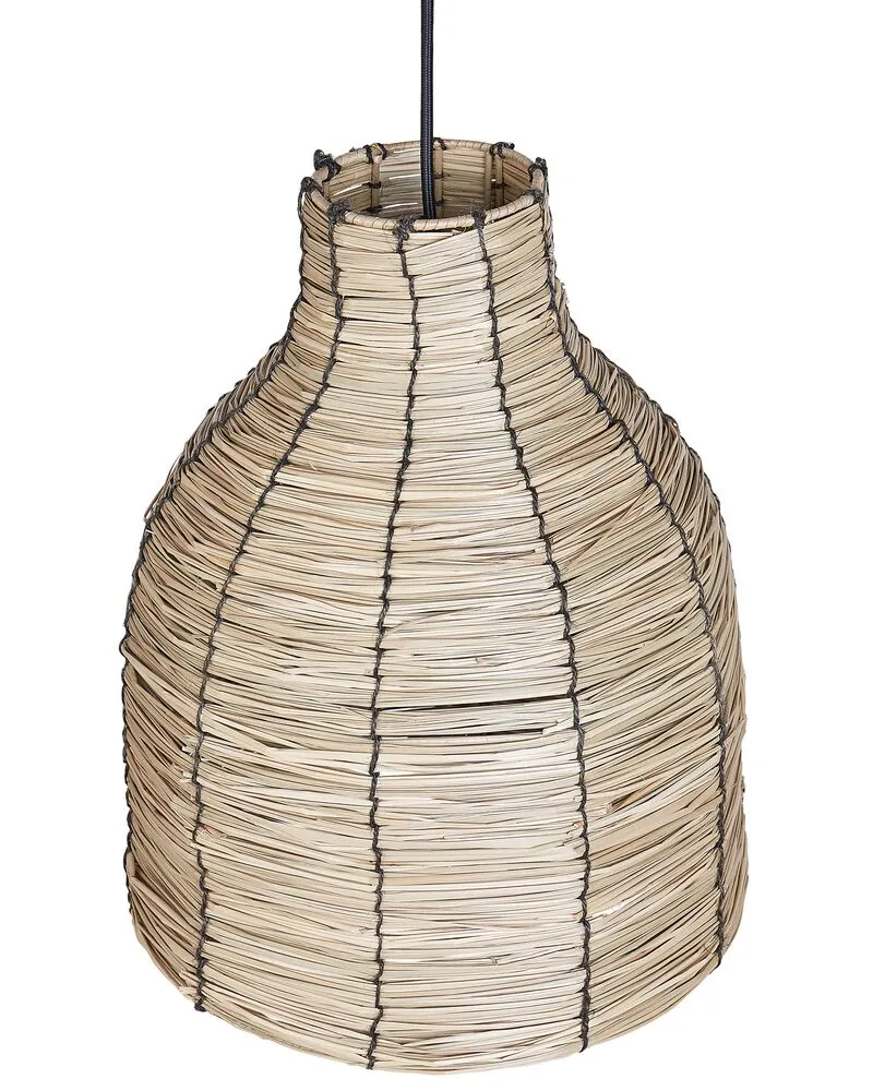 Lampe suspendue en herbier marin naturel KELAKAS