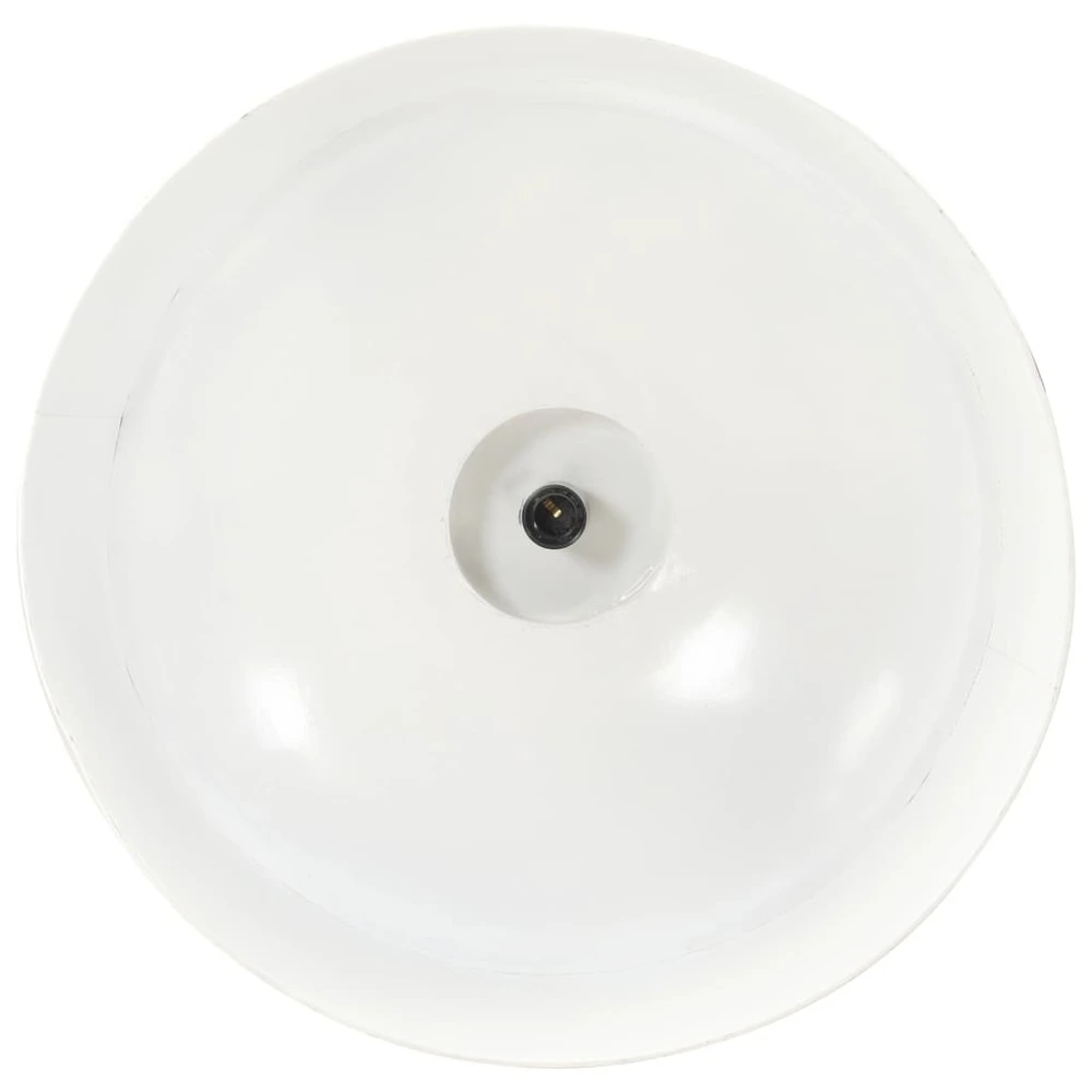 Lampe suspendue industrielle 42 cm blanc e27
