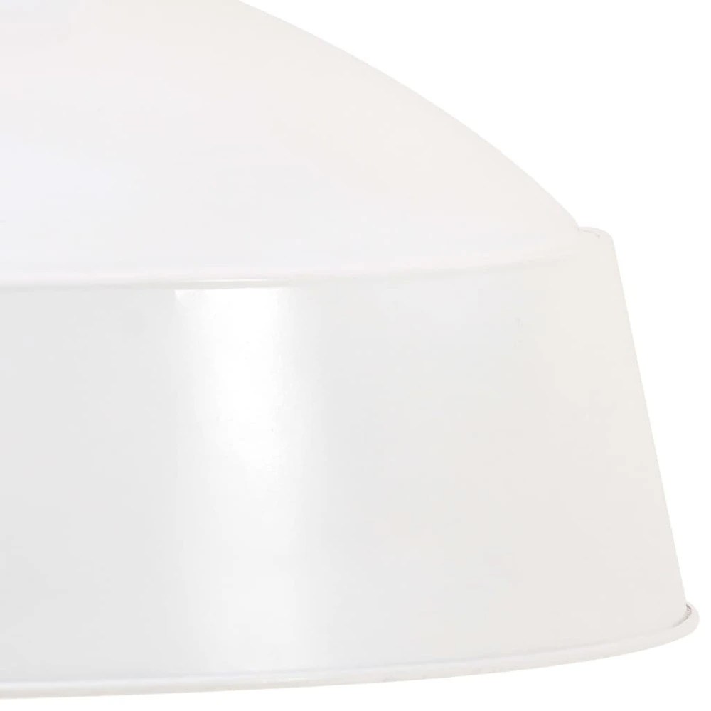 Lampe suspendue industrielle 42 cm blanc e27