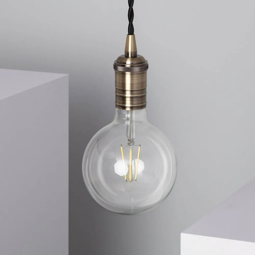 Lampe suspendue en métal Sinatra avec éclairage LED intégré
