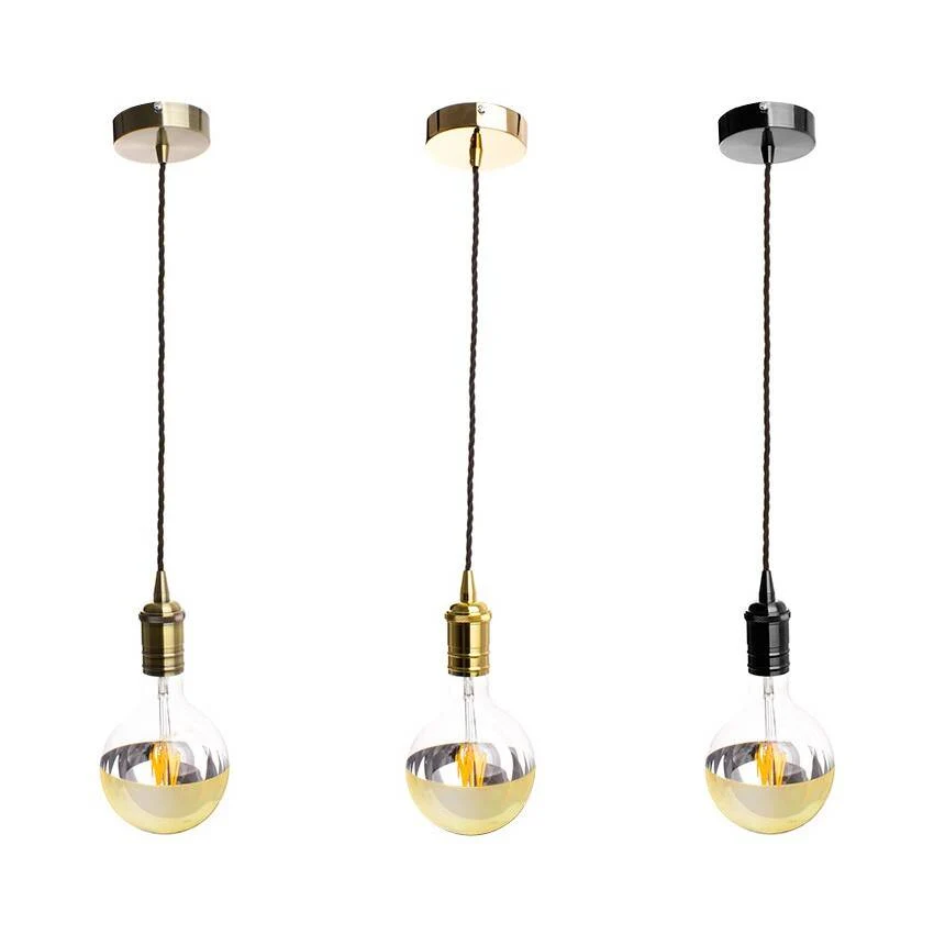 Lampe suspendue en métal Sinatra avec éclairage LED intégré