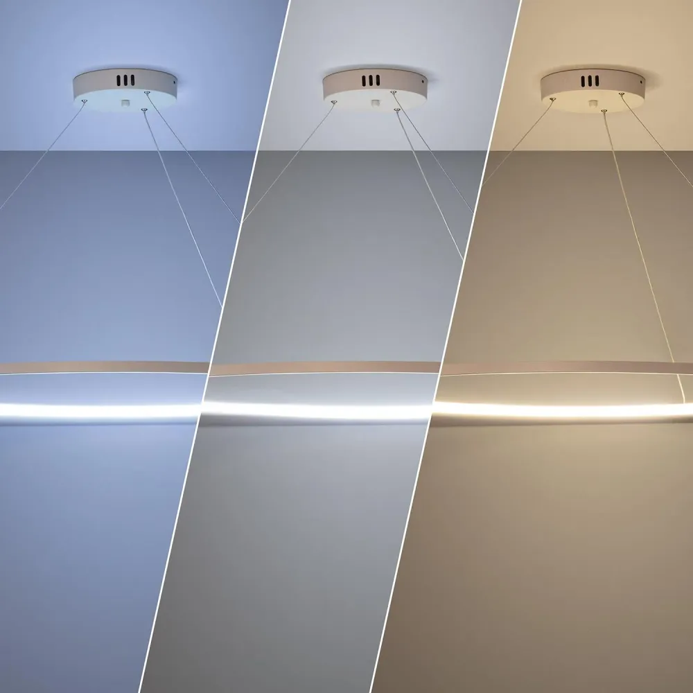 Lampe suspendue métallique LED 28W avec CCT ajustable modèle Big Ivalo