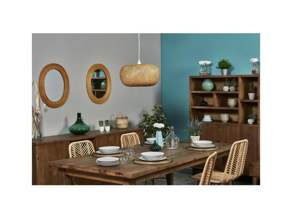 Lampe Suspension en Bambou "Guwin" 120cm Sable