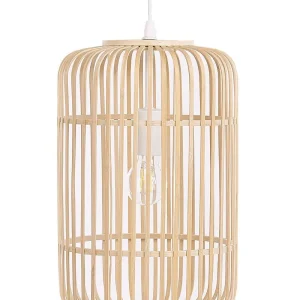Lampe suspension cylindre en bambou évident AISNE