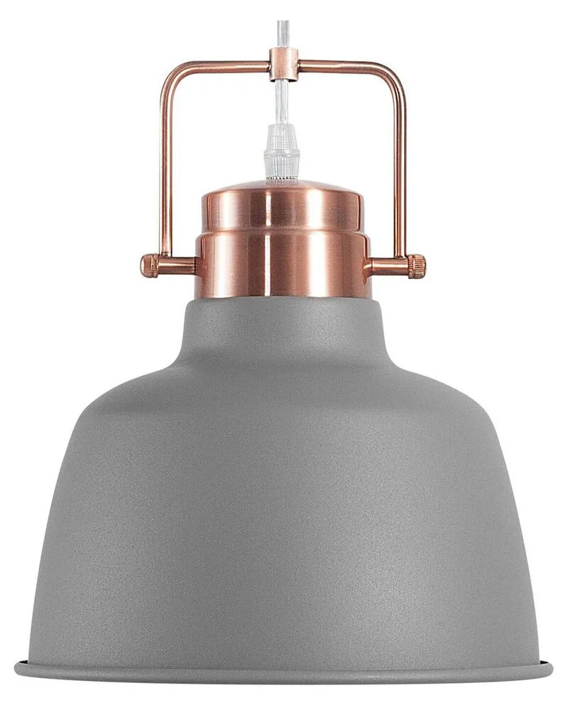 Lampe suspension gris et cuivré NARMADA