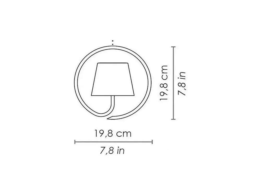 Lampe à suspension LED sur batterie et dimmable Poldina Blanc