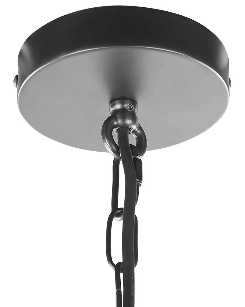 Lampe à suspension 4 lumières métal noir WANCHET