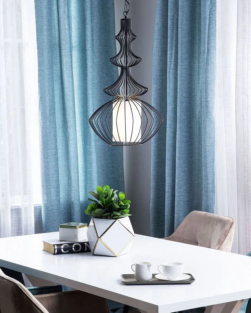 Lampe suspension noire KOLVA