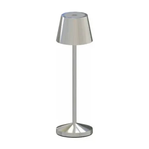 Lampe de table EMILY Argent aluminium H25cm