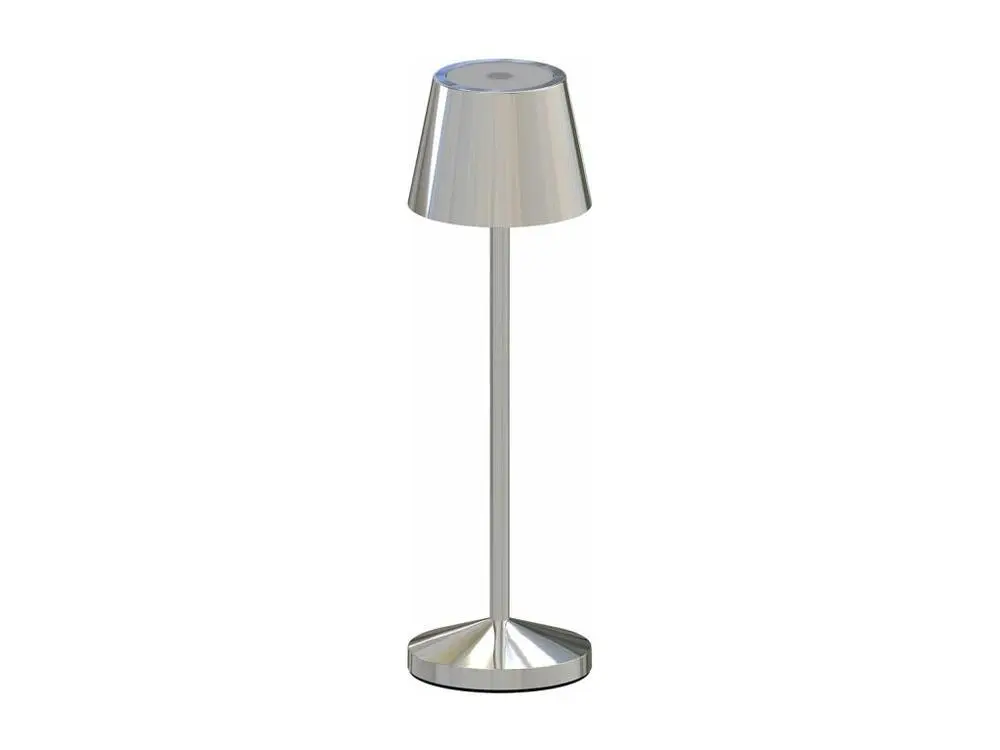 Lampe de table EMILY Argent aluminium H25cm