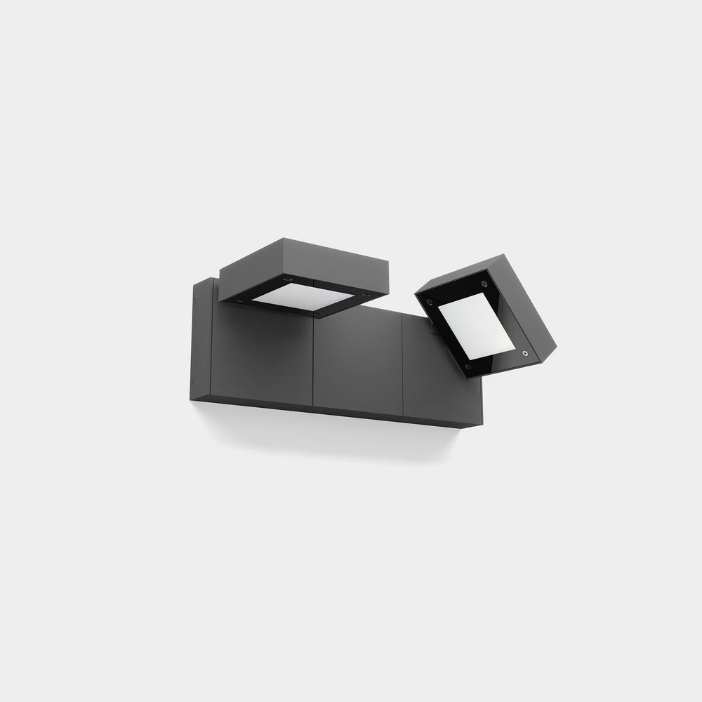LEDS-C4 Modis mur extérieur 2x16,6W CCT anthracite 43cm