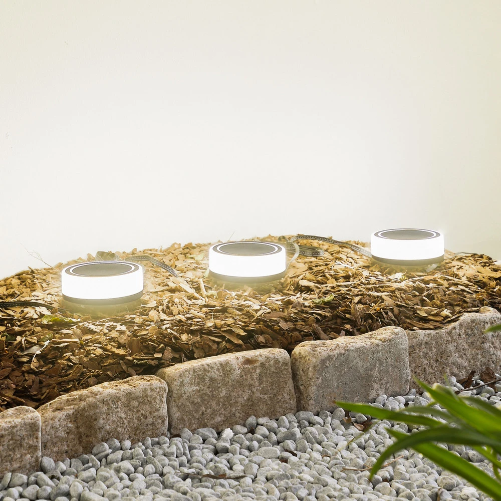 Lindby Autonome Lampe sur piquet LED Kyren, CCT, RVB, Tuya, 3 pièces