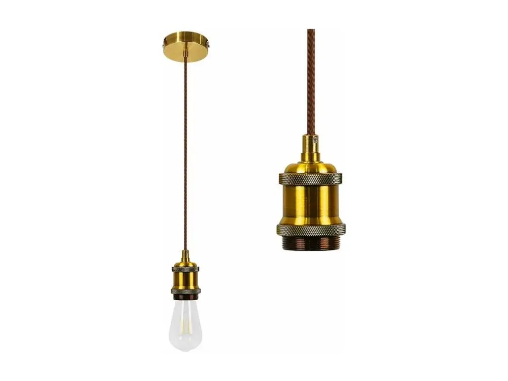 NETTLIFE Suspension métal Diam.10cm E27 lampe nostalgique suspension avec câble de 1,3 m avec douille 1 ampoule au pour sa...