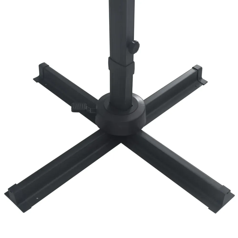 Parasol déporté et lumières led aluminium 400 x 300 cm anthracite 02_0008546