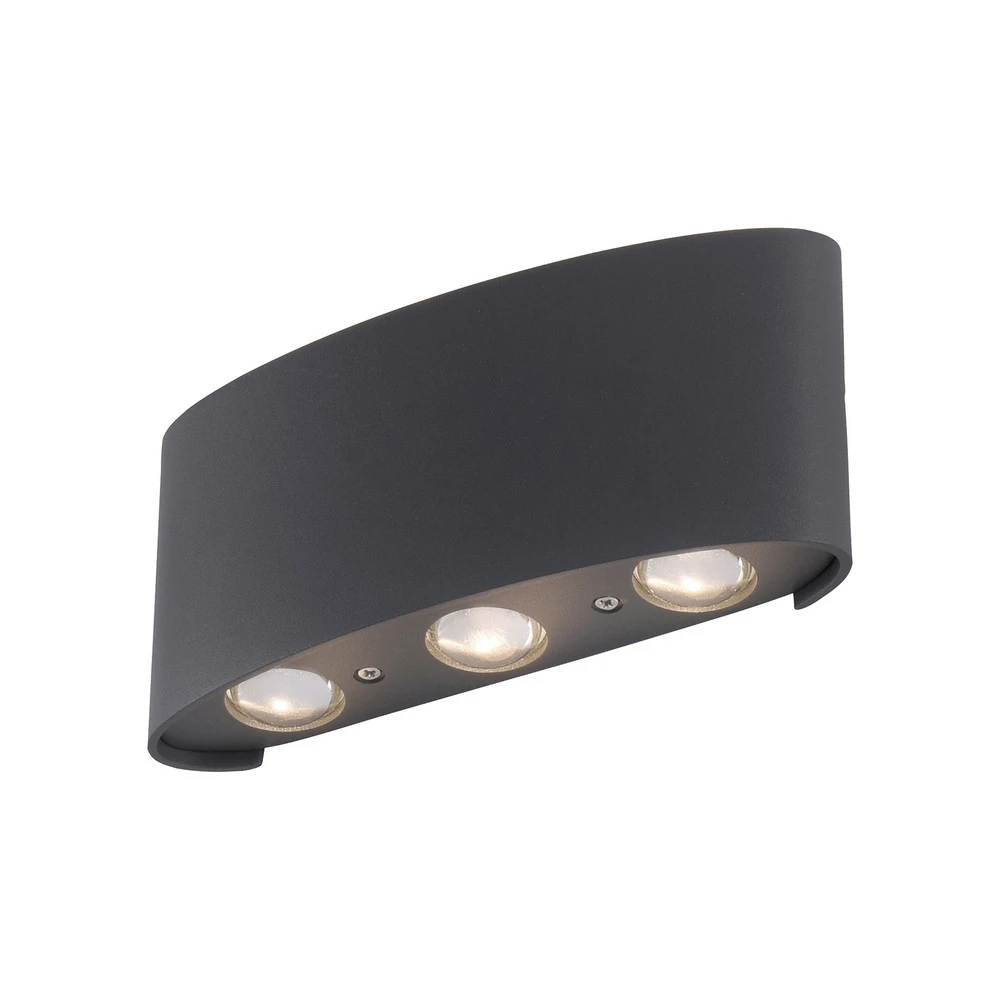 Paul Neuhaus applique d'extérieur LED Carlo, 17 cm, à 6 lampes, IP54