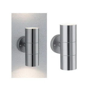 Paulmann Flame applique 2 lampes acier inox
