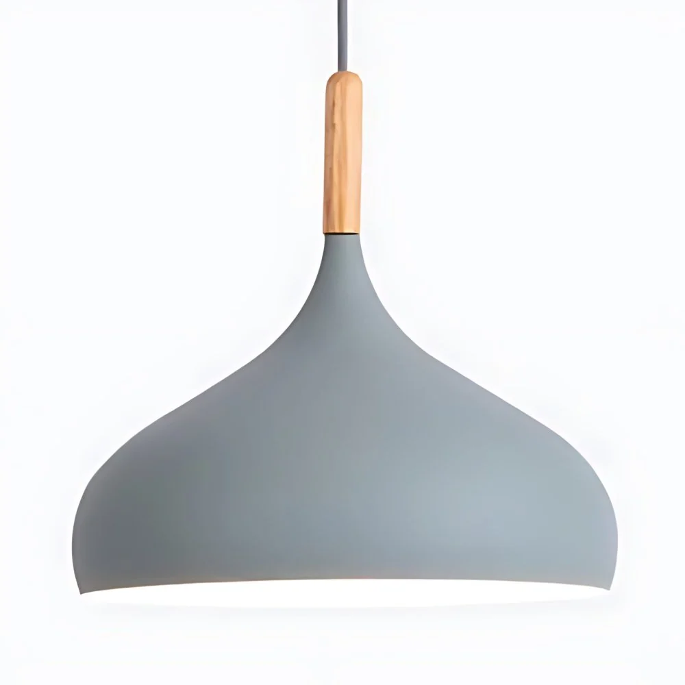 Suspension abat-jour oignon en aluminium, luminaire suspendu contemporain pour balcon et couloir, 9.5/12/14 pouces de éten...