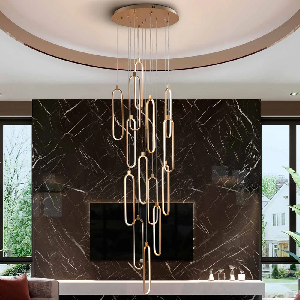 Suspension LED Colette or rose 14-flg. Ø 60cm Télécommande