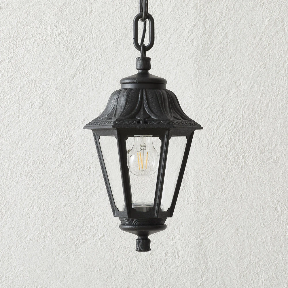 Suspension LED Sichem Anna 6 W 2 700K noire/transp