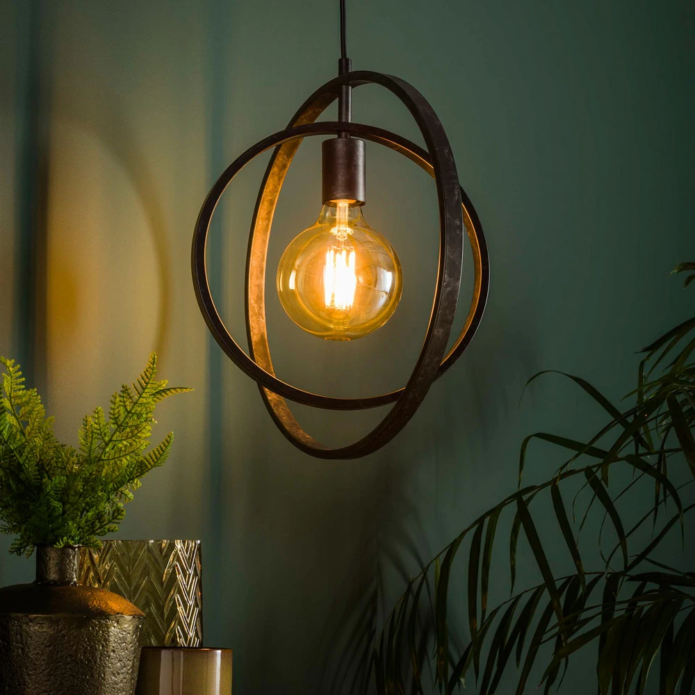 Suspension Ringelbach, anthracite, à une lampe