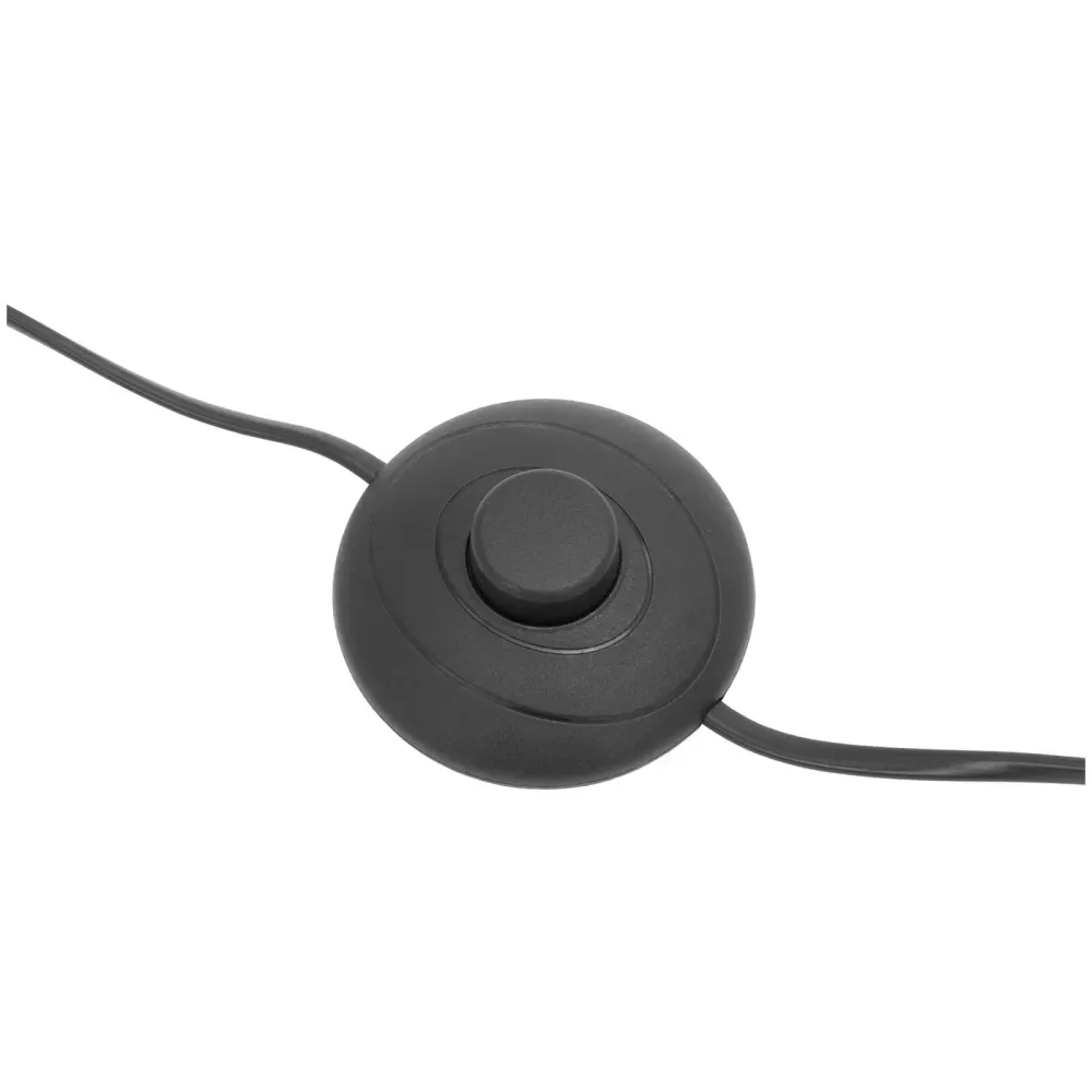Abat-jour en tissu Lampe de salon sur pied abat-jour à grille ouverte 40 watts hauteur 163 cm fer noir 14_0009215